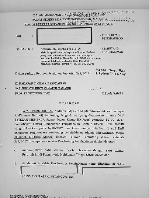 Notis Petisyen Pemiutang Melalui Surat Khabar Lawyerment Answers