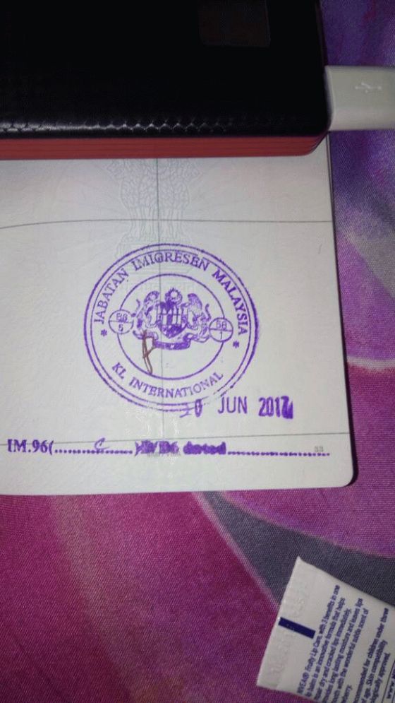 Not allowed to enter Malaysia stamp in my passport but not NTL
