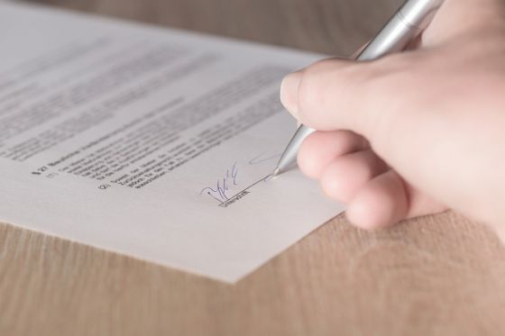 Signing an Arbitration Agreement