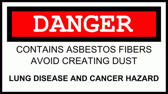 Abestos Danger Warning