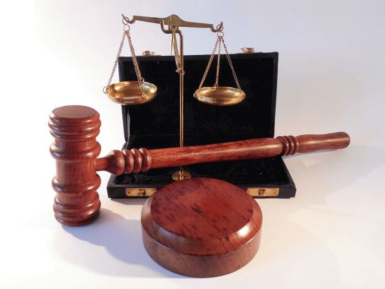 Courts of Law Gavel and Justice balance Scale