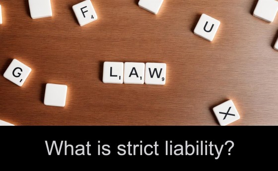 What is strict liability