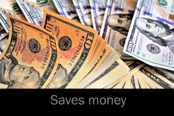 Saves money