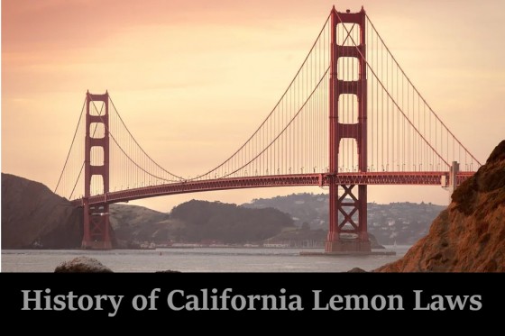 History of California Lemon Laws