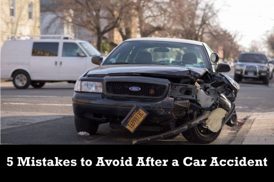5 Mistakes to Avoid After a Car Accident