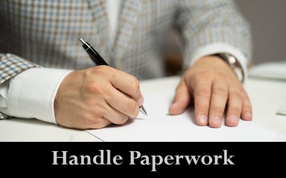 Handle Paperwork