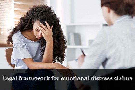 Legal framework for emotional distress claims