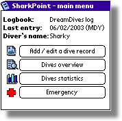 SharkPoint for Palm Screenshot