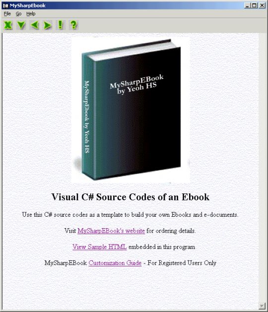 MySharpEbook Use C to Build eBooks Screenshots Free Software