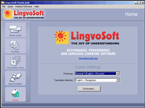 LingvoSoft FlashCards English <-> Hungarian for Windows Screenshot