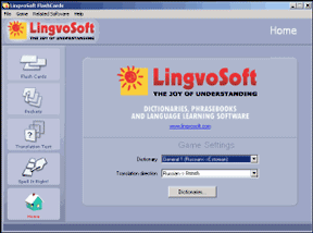 LingvoSoft FlashCards French <-> Russian for Windows Screenshot