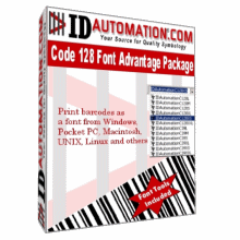 IDAutomation Code 128 Font Advantage Screenshot