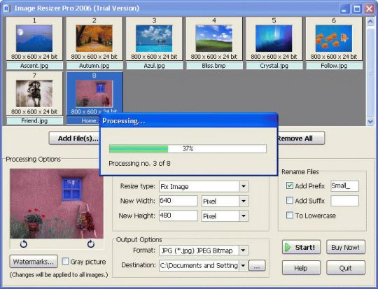 Image Resizer Pro 2006 Screenshot