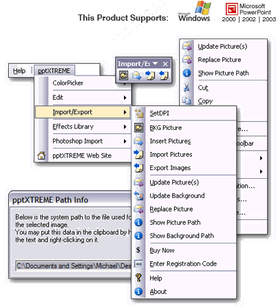pptXTREME Import Export for PowerPoint Screenshot