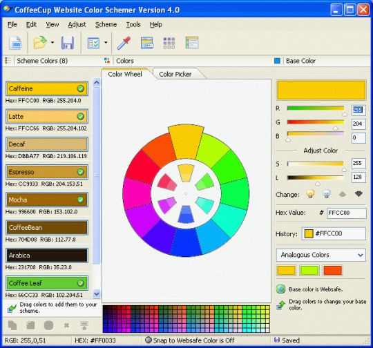 CoffeeCup Website Color Schemer Free Software Download Lawyerment