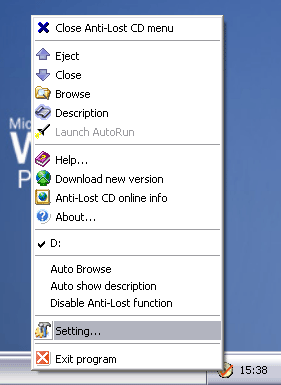 Anti-lost CD Ejector Pro Screenshot