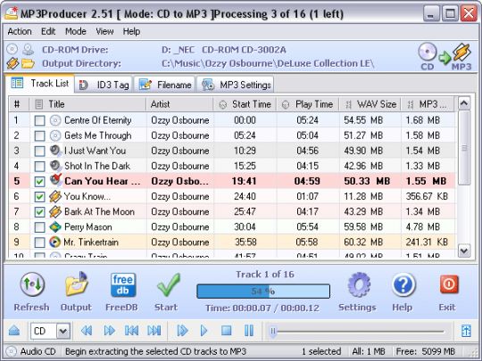 MP3Producer Screenshot