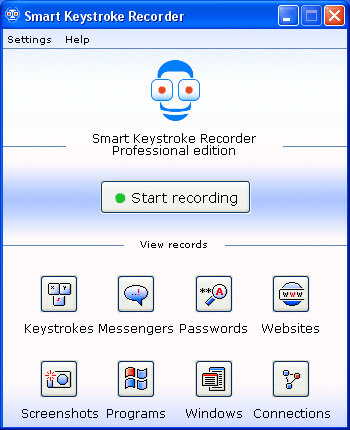 Smart Keystroke Recorder Screenshot