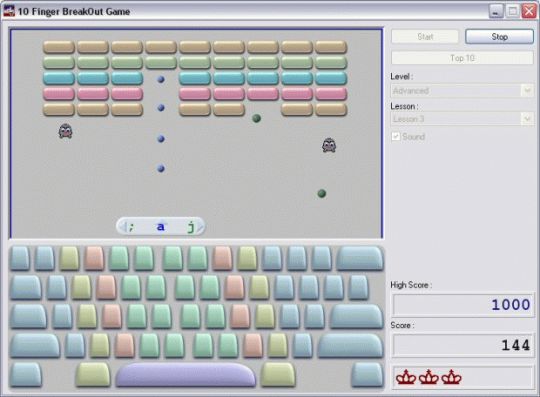 10 Finger BreakOut Screenshot