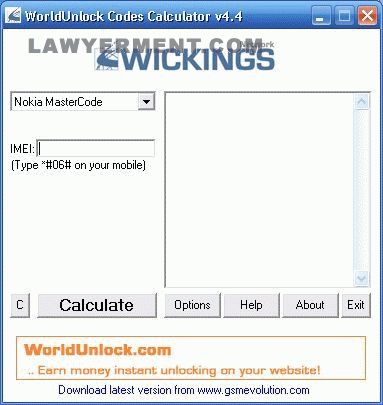 Worldunlock Codes Calculator V5