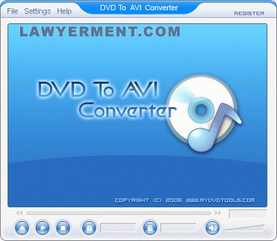 DVD To AVI Converter Screenshot