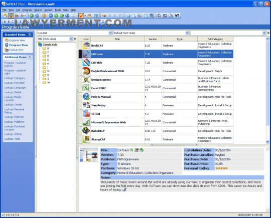 SoftCAT Plus Screenshot