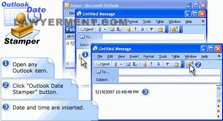 Outlook Date Stamper Screenshot