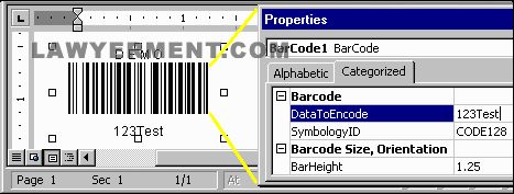 MS Access Barcode Integration Kit Screenshot