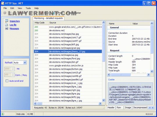 HTTP Spy .NET Screenshot