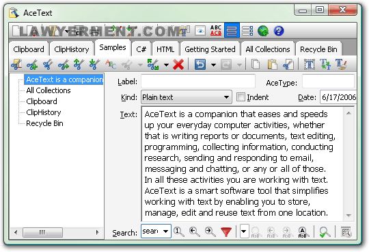 AceText Screenshot