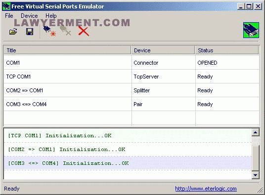 Free virtual serial port software