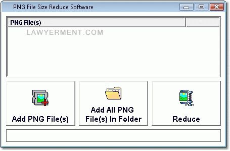 PNG File Size Reduce Software Screenshot