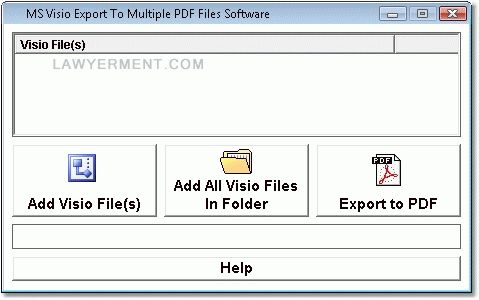 MS Visio Export To Multiple PDF Files Software Screenshot