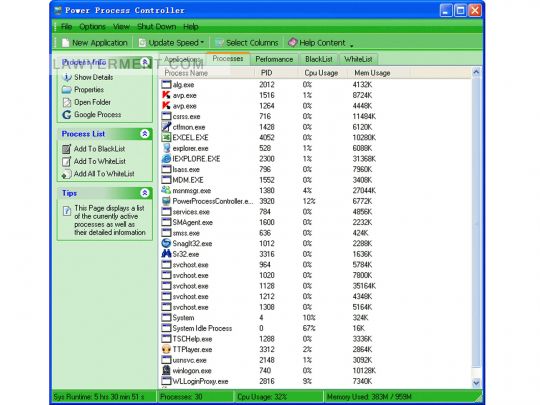Power Process Controller Screenshot
