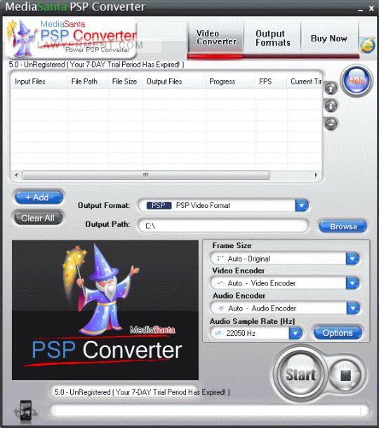 MediaSanta PSP Converter Screenshot