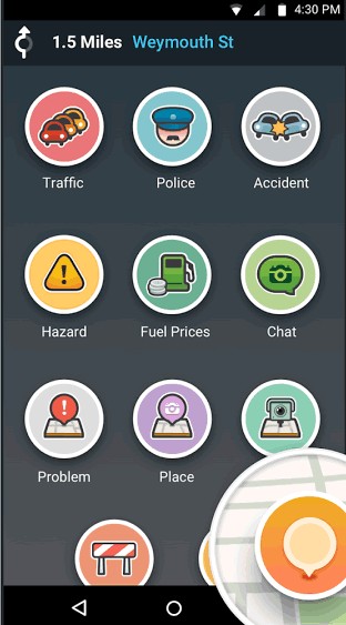 Image result for waze screenshot