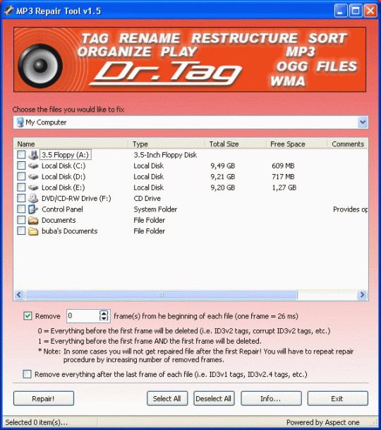 MP3 Repair Tool Screenshots Free Software Download Lawyerment
