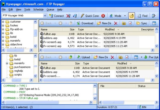 FTP Voyager Screenshot