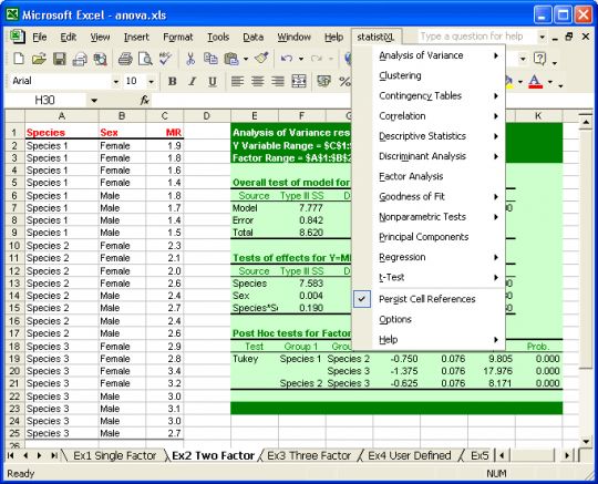 statistiXL Screenshot