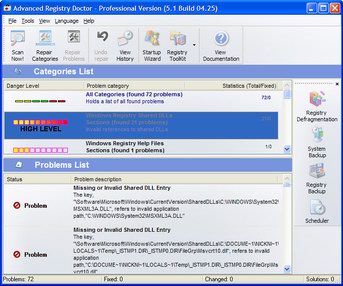 Advanced Registry Doctor Pro Screenshot