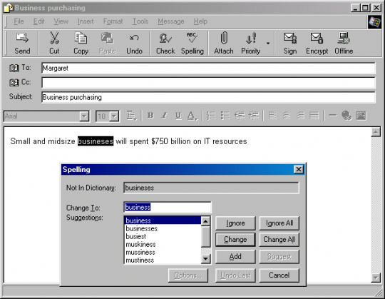 AutoSpell for Outlook Express Screenshot
