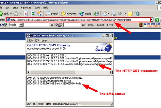 Http SMS Gateway Screenshot