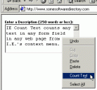 IE Count Text Screenshot