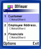 Mobile Database Viewer for S60 Screenshot