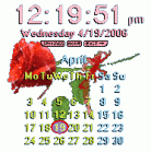 Desktop Clock Valentine's Edition Screenshot