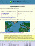 Visual IP Trace 2006 Screenshot