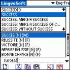 LingvoSoft Dictionary English <-> French for Palm OS Screenshot