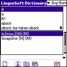 LingvoSoft Dictionary English <-> Romanian for Palm OS Screenshot