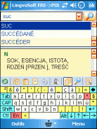 LingvoSoft Dictionary French <-> Polish for Pocket PC Screenshot
