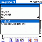 LingvoSoft Dictionary German <-> Czech for Palm OS Screenshot